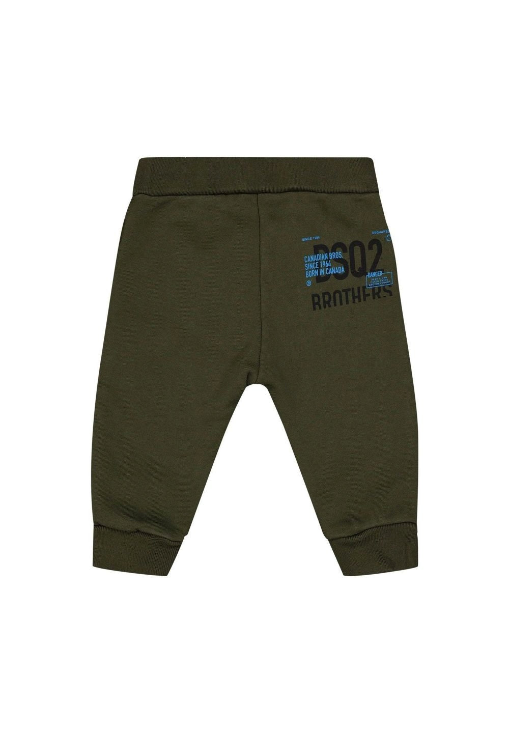 Pantalone felpa verde militare per neonato - Primamoda kids