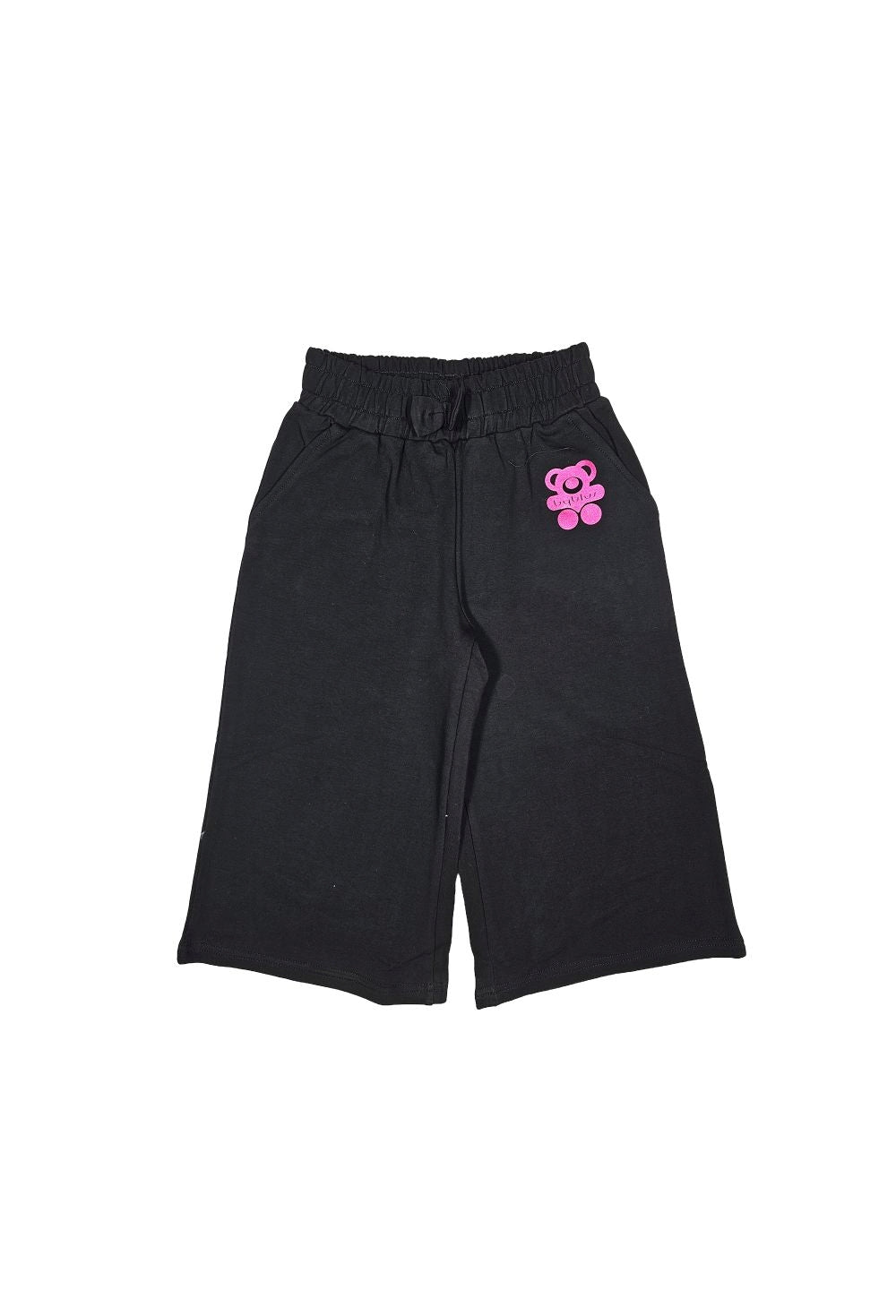 Pantalone felpa nero per bambina - Primamoda kids