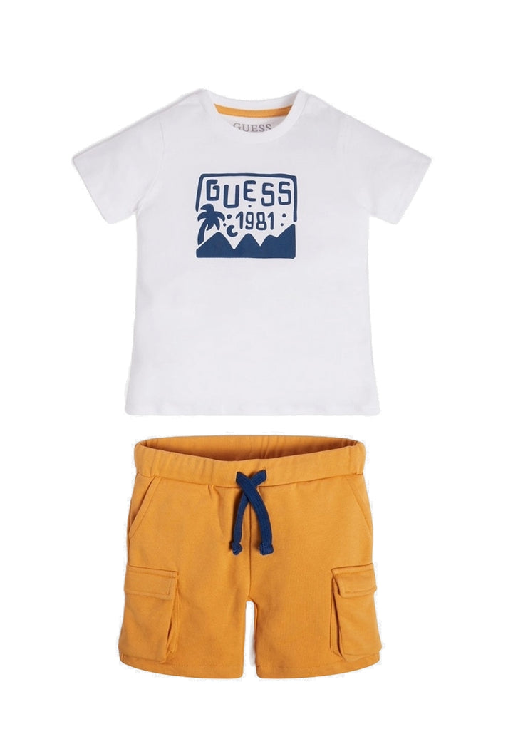 Completo bianco-giallo per bambino - Primamoda kids