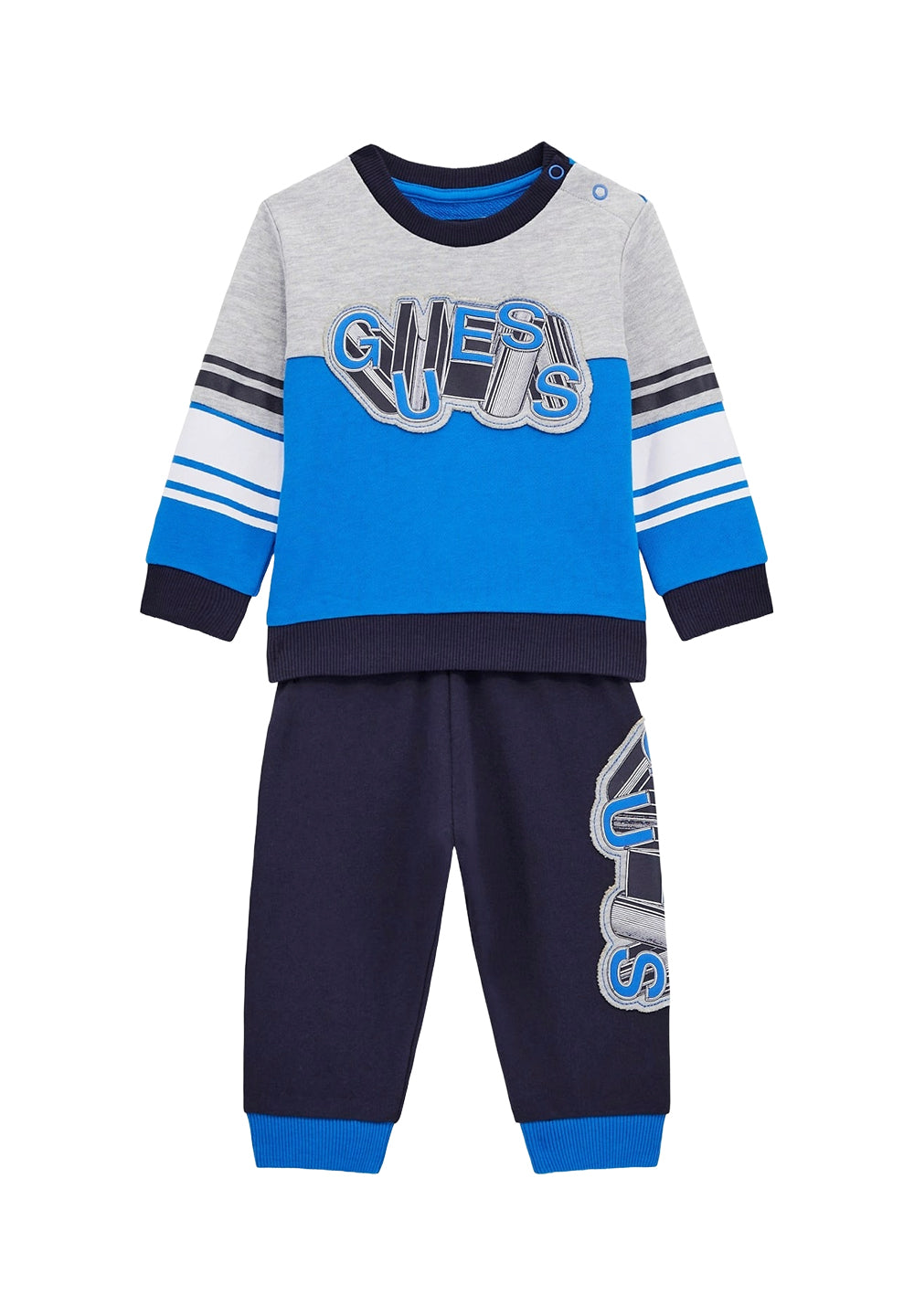 Completo felpa blu per neonato - Primamoda kids