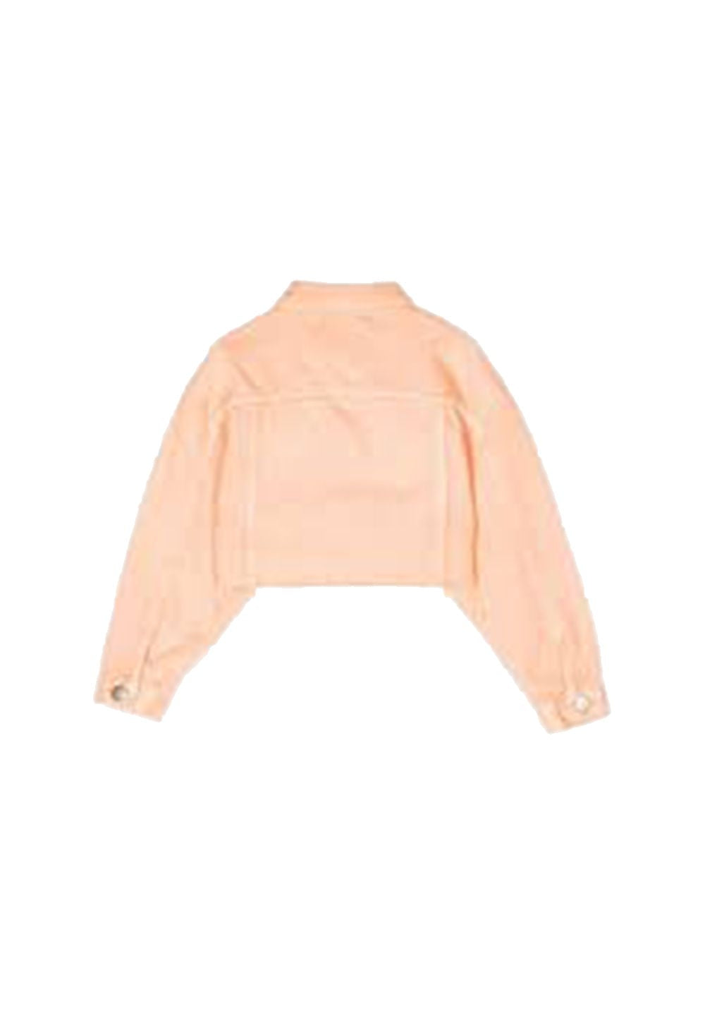 Giubbino cropped denim arancio per bambina - Primamoda kids