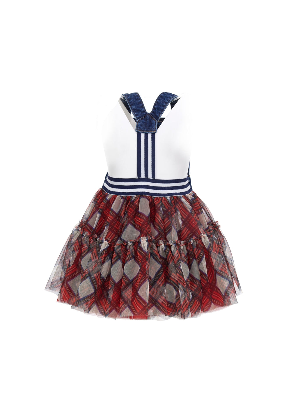 Vestito blu-rosso per bambina - Primamoda kids