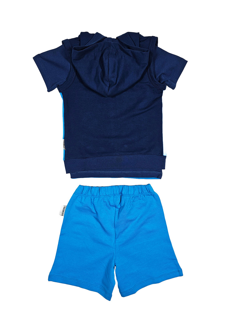 Completo 3 pezzi blu per bambino - Primamoda kids