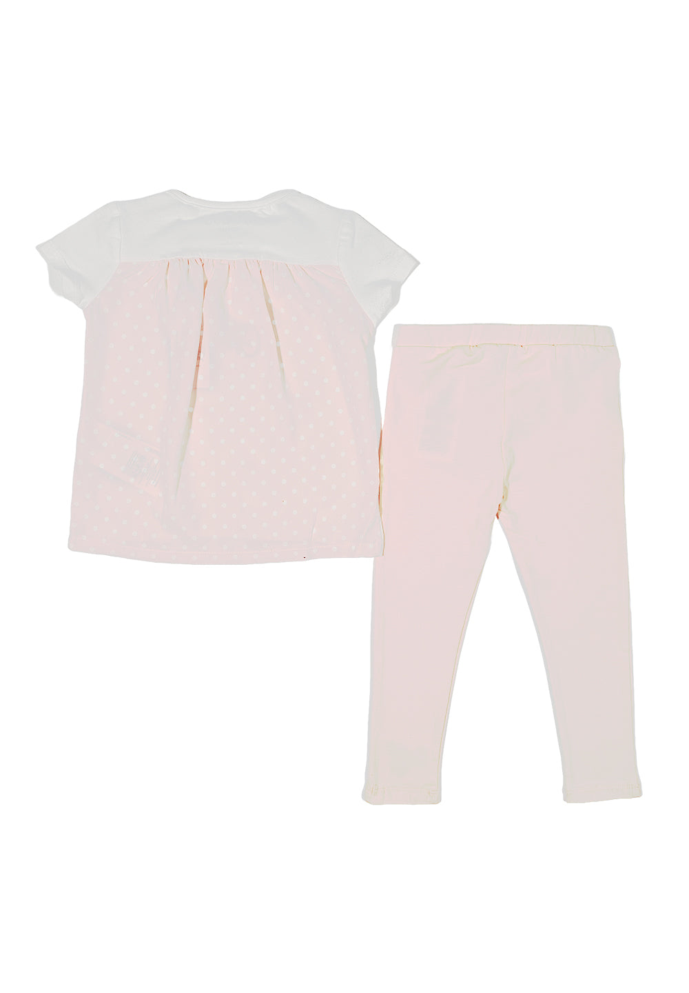 Completo bianco-rosa per bambina - Primamoda kids