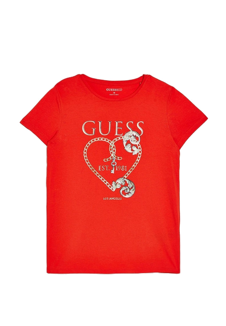 T-shirt rossa per bambina - Primamoda kids