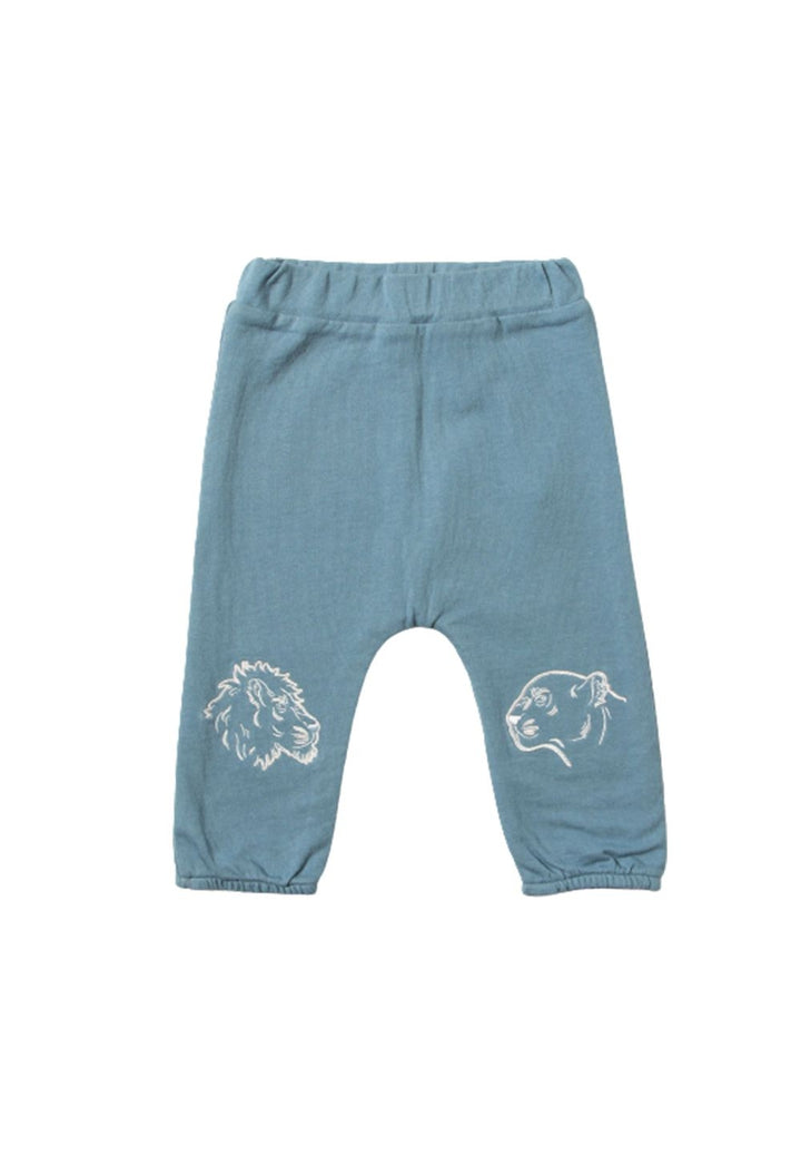 Light blue trousers for newborn girls