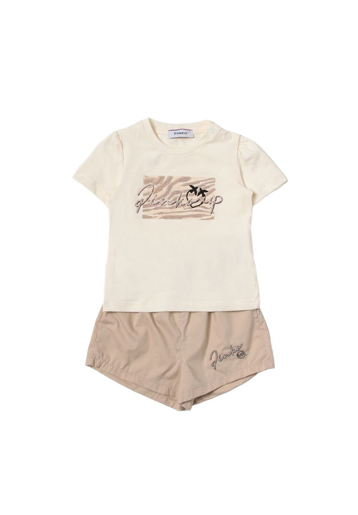 Completo beige per neonata - Primamoda kids