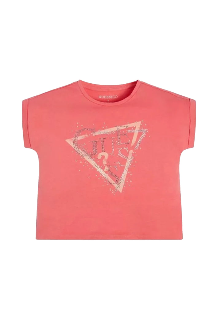 T-shirt corallo per bambina - Primamoda kids