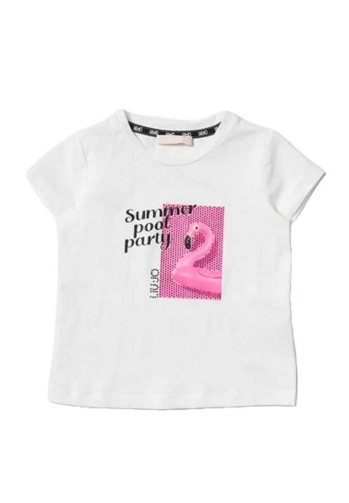 T-shirt bianca per neonata - Primamoda kids