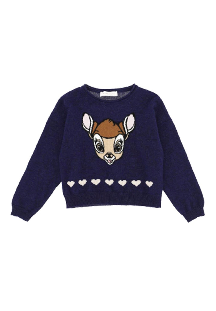 Maglioncino blu per bambina - Primamoda kids