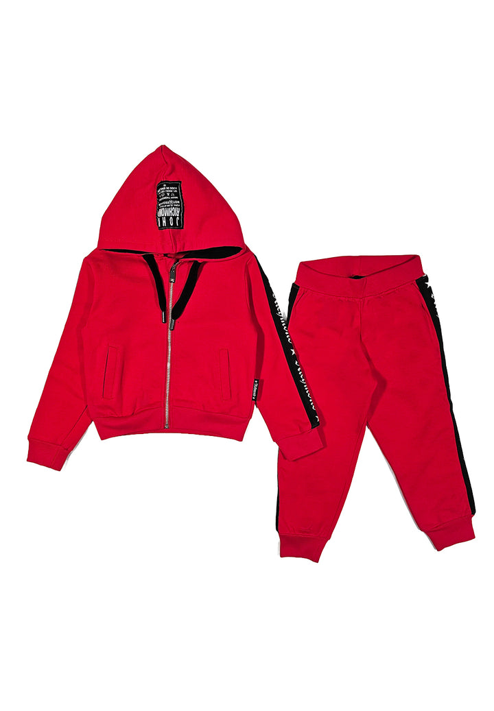 Completo felpa rosso per bambino - Primamoda kids