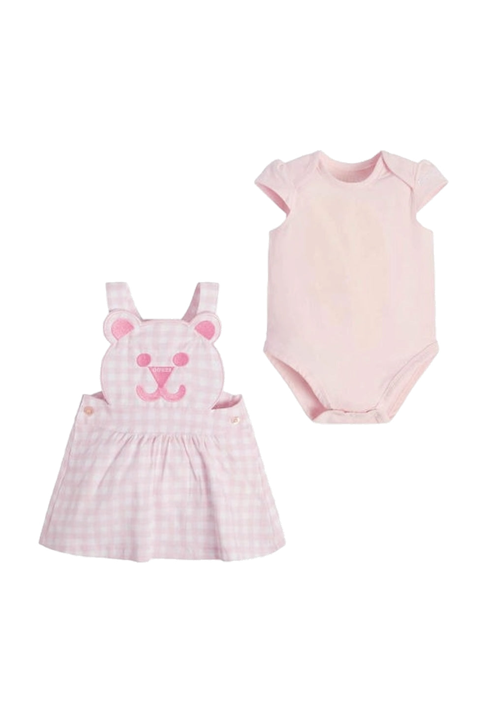 Completo salopette rosa per neonata - Primamoda kids