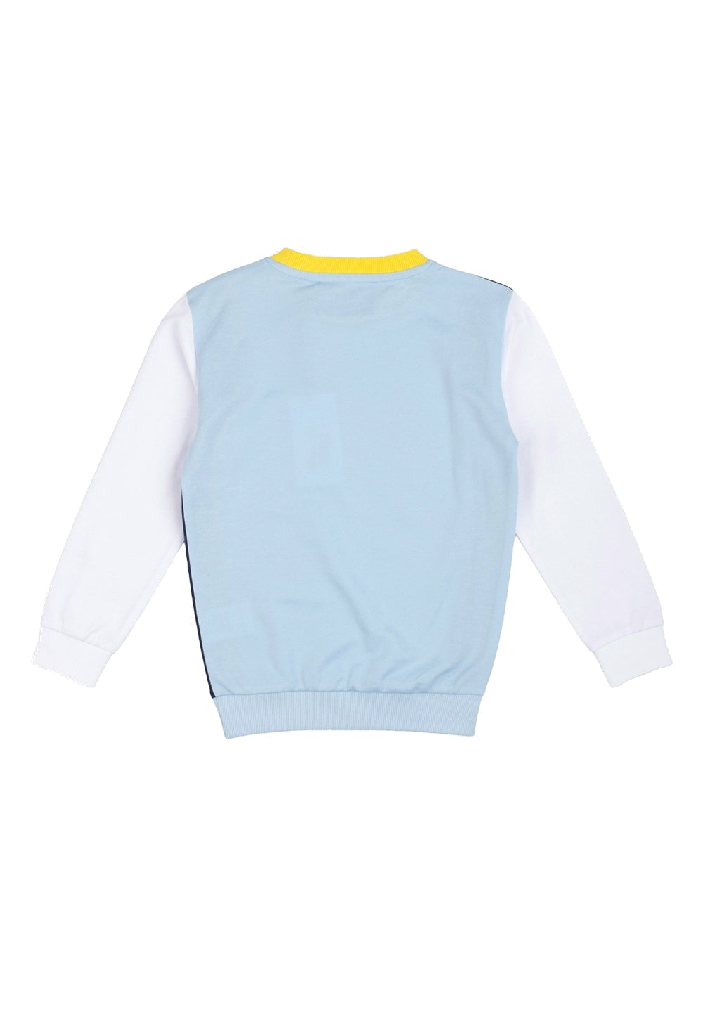 Felpa girocollo celeste per bambino - Primamoda kids