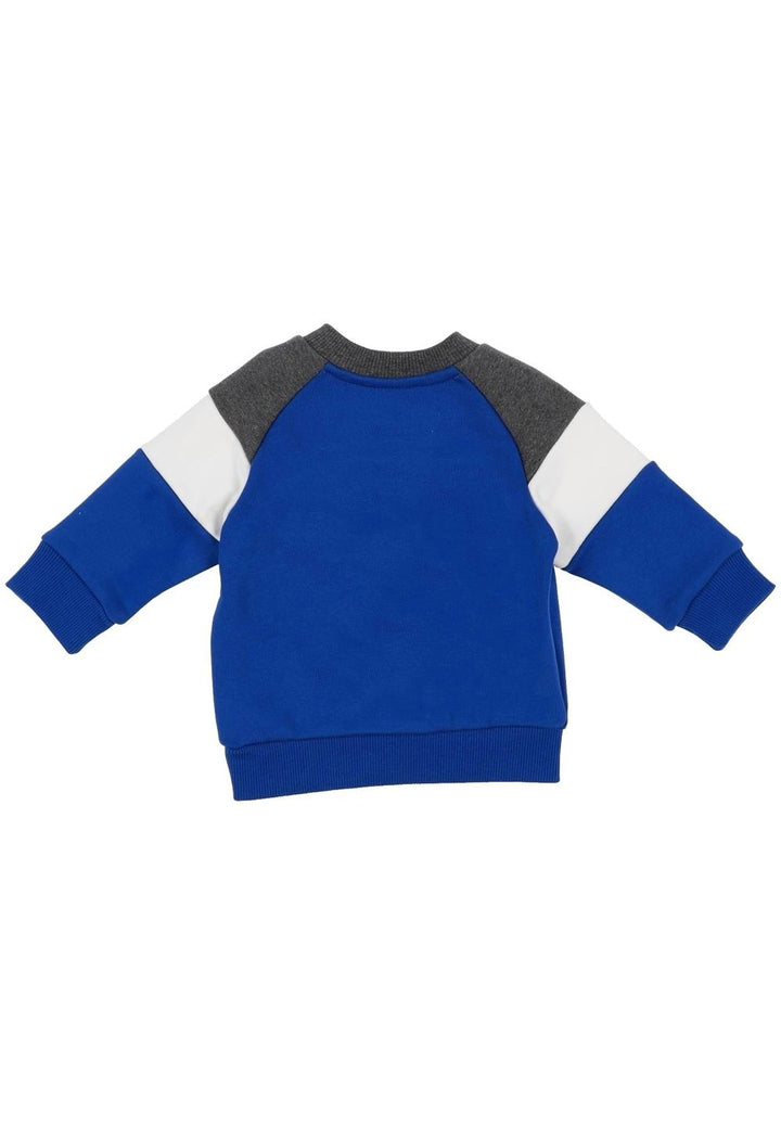 Felpa girocollo blu royal per bambino - Primamoda kids